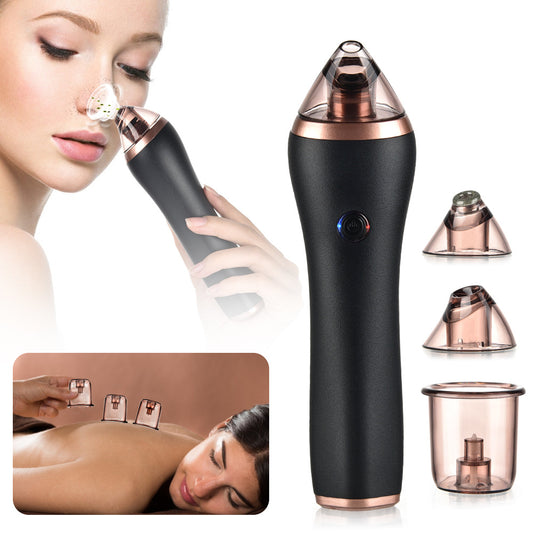 4-in-1 Body Guasha Cupping & Blackhead Remover Machine – Deep Facial Cleansing & Beauty Care